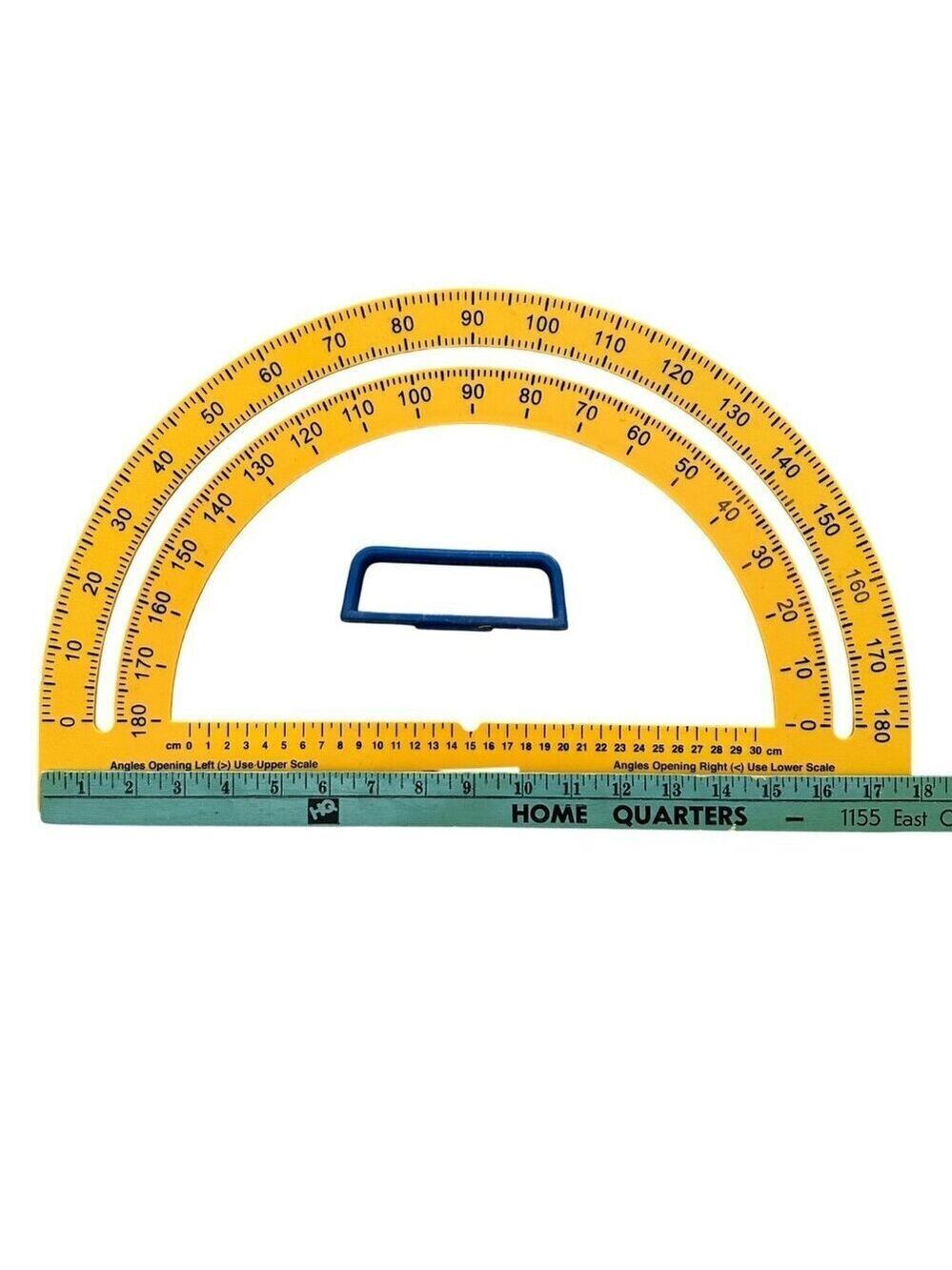 Learning Resources Safe T Protractor Triangle Big Ruler Geometry Tool Homeschool - Picture 10 of 15